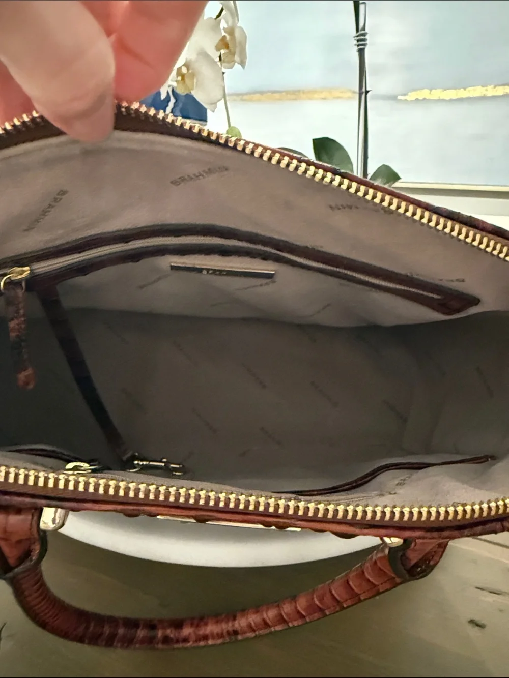 Brahmin Peyton Satchel Retired